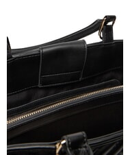 LOVE MOSCHINO QUILTED Sac &agrave; main avec bandouli&egrave;re cha&icirc;ne Noir - Sacs pour Femme - 6