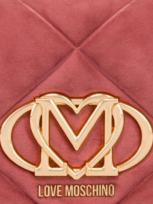 EMBOSSED Sac bandouli&egrave;re, double portabilit&eacute; rose antique - Sacs pour Femme