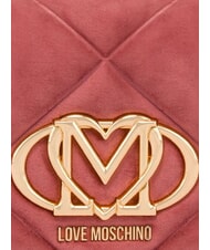 LOVE MOSCHINO EMBOSSED Sac bandouli&egrave;re, double portabilit&eacute; rose antique - Sacs pour Femme - 5