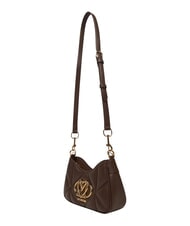 LOVE MOSCHINO EMBOSSED Sac &agrave; bandouli&egrave;re, avec bandouli&egrave;re chocolat - Sacs pour Femme - 4