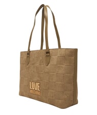 LOVE MOSCHINO PATCHY sac de courses, sac bandouli&egrave;re sable - Sacs pour Femme - 3
