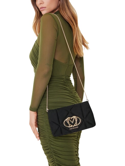 EMBOSSED Sac bandouli&egrave;re, double portabilit&eacute; Noir - Sacs pour Femme