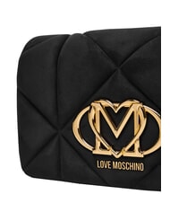 LOVE MOSCHINO EMBOSSED Sac bandouli&egrave;re, double portabilit&eacute; Noir - Sacs pour Femme - 5