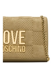 LOVE MOSCHINO PATCHY Pochette &agrave; cha&icirc;ne sable - Sacs pour Femme - 5