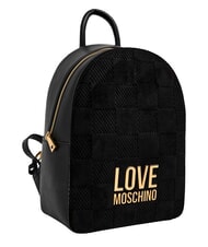LOVE MOSCHINO PATCHY Sac &agrave; dos avec logo Noir - Sacs pour Femme - 3