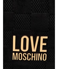 LOVE MOSCHINO PATCHY Sac &agrave; dos avec logo Noir - Sacs pour Femme - 7