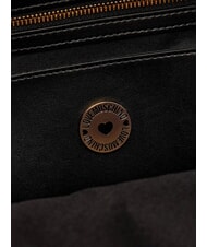LOVE MOSCHINO PATCHY Sac &agrave; dos avec logo Noir - Sacs pour Femme - 8