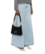 LOVE MOSCHINO PATCHY sac bandouli&egrave;re Noir - Sacs pour Femme - 2