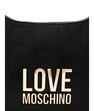 LOVE MOSCHINO PATCHY sac bandouli&egrave;re Noir - Sacs pour Femme - 4