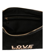 LOVE MOSCHINO PATCHY sac bandouli&egrave;re Noir - Sacs pour Femme - 5