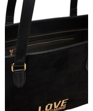 LOVE MOSCHINO PATCHY sac de courses, sac bandouli&egrave;re Noir - Sacs pour Femme - 6