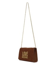 LOVE MOSCHINO PATCHY Pochette &agrave; cha&icirc;ne chameau2 - Sacs pour Femme - 4