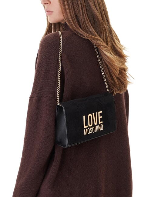 PATCHY Pochette &agrave; cha&icirc;ne Noir - Sacs pour Femme