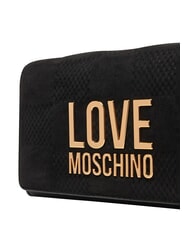 LOVE MOSCHINO PATCHY Pochette &agrave; cha&icirc;ne Noir - Sacs pour Femme - 5