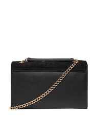 LOVE MOSCHINO PATCHY Sac bandouli&egrave;re, avec cha&icirc;ne Noir - Sacs pour Femme - 4