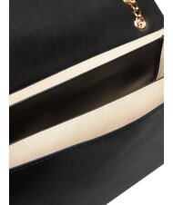 LOVE MOSCHINO PATCHY Sac bandouli&egrave;re, avec cha&icirc;ne Noir - Sacs pour Femme - 6