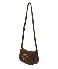 LOVE MOSCHINO EMBOSSED Mini sac bandouli&egrave;re chocolat - Sacs pour Femme - 3