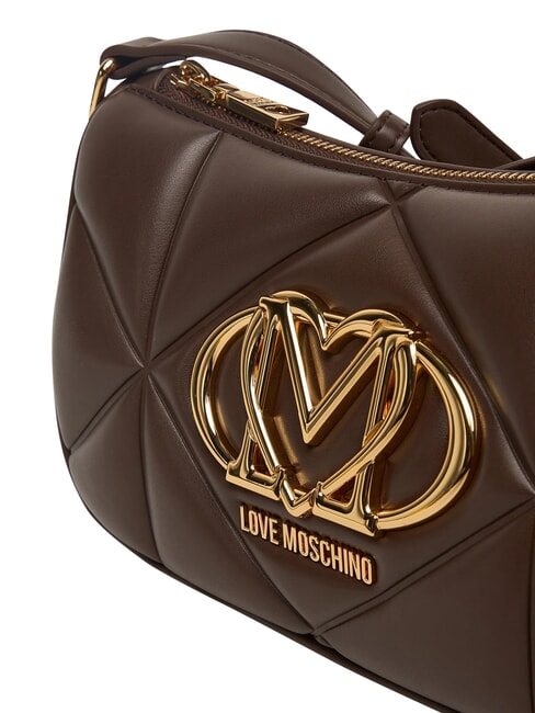 EMBOSSED Mini sac bandouli&egrave;re chocolat - Sacs pour Femme