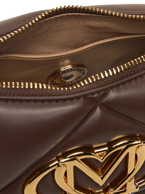 EMBOSSED Mini sac bandouli&egrave;re chocolat - Sacs pour Femme