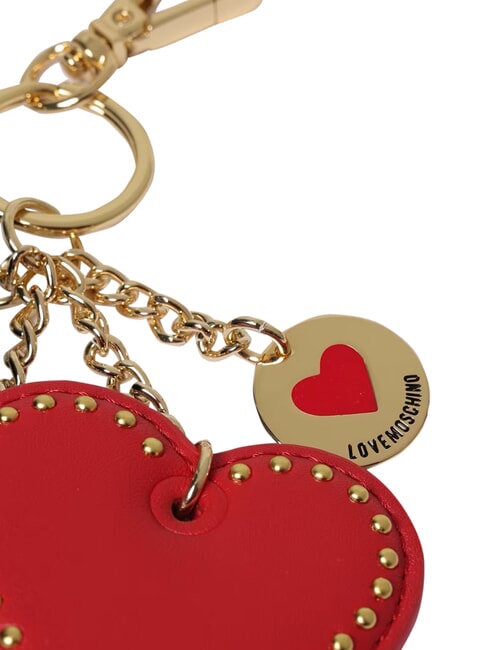 CHARMS Porte-cl&eacute;s avec logo en m&eacute;tal noir/rouge/noir - Porte-cl&eacute;s