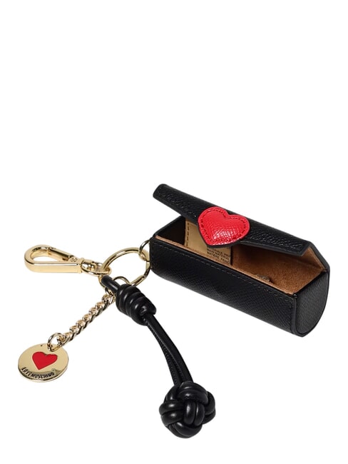 CHARMS Porte-cl&eacute;s avec logo en m&eacute;tal noir/rouge/noir - Porte-cl&eacute;s