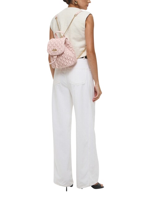 DEMURE Sac &agrave; dos avec bretelles &agrave; cha&icirc;ne poudre pour le visage - Sacs pour Femme