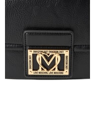 LOVE MOSCHINO EMBOSSED sac bandouli&egrave;re Noir - Sacs pour Femme - 5