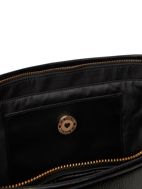 EMBOSSED Sac de courses, double portabilit&eacute; Noir - Sacs pour Femme