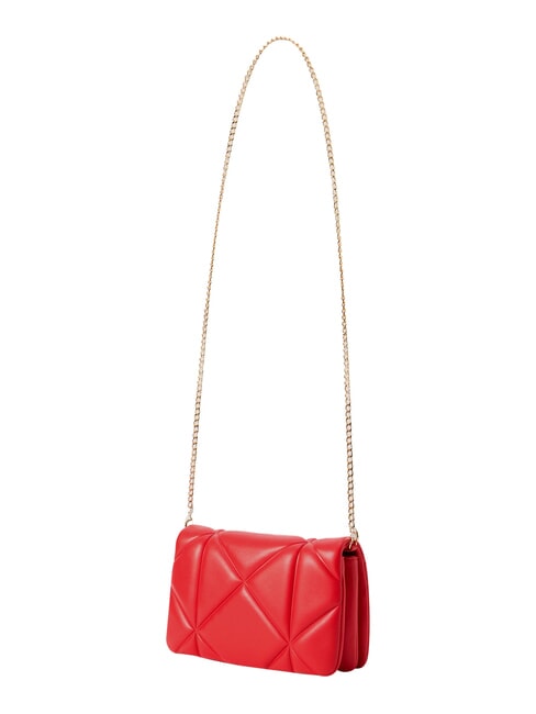 EMBOSSED Mini sac bandouli&egrave;re, avec cha&icirc;ne ROUGE - Sacs pour Femme