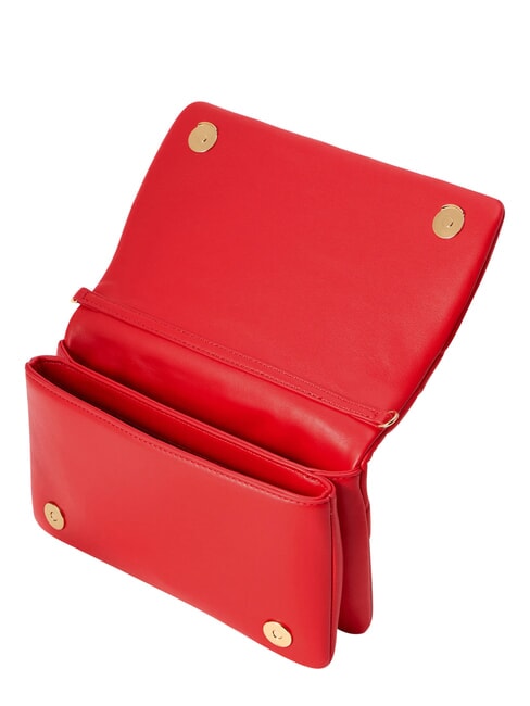 EMBOSSED Mini sac bandouli&egrave;re, avec cha&icirc;ne ROUGE - Sacs pour Femme