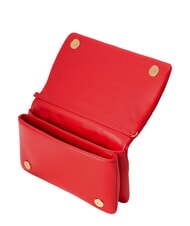 LOVE MOSCHINO EMBOSSED Mini sac bandouli&egrave;re, avec cha&icirc;ne ROUGE - Sacs pour Femme - 5