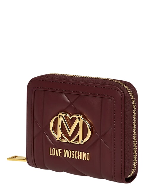 EMBOSSED petit portefeuille zipp&eacute; vin - Portefeuilles Femme