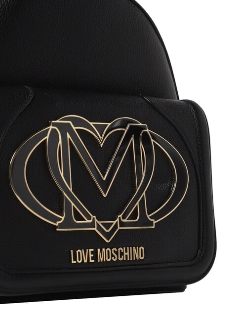 LOGO Sac &agrave; dos avec poche avant Noir - Sacs pour Femme