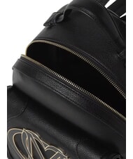 LOVE MOSCHINO LOGO Sac &agrave; dos avec poche avant Noir - Sacs pour Femme - 4