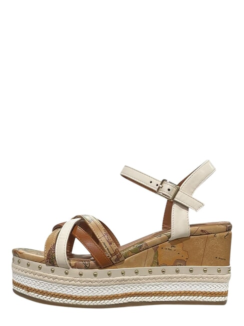 GEO sandales compens&eacute;es NATUREL - Chaussures Femme