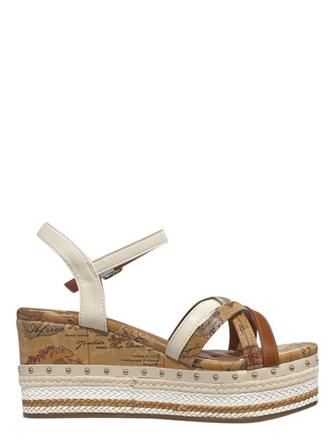 GEO sandales compens&eacute;es NATUREL - Chaussures Femme