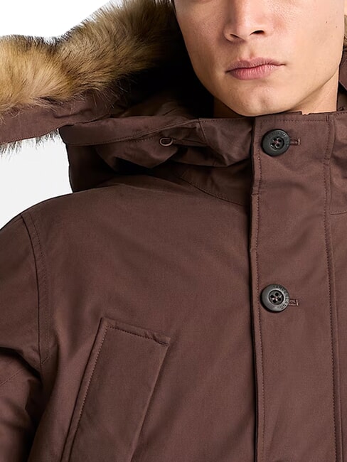 SCAR RIDGE veste &agrave; capuche Chocolat - Vestes pour hommes