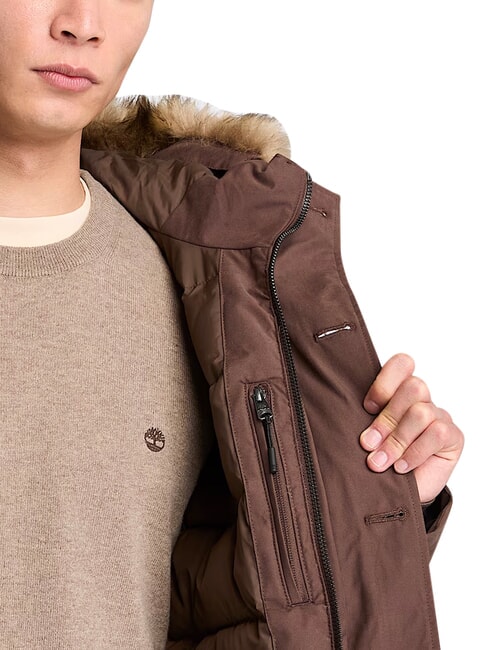 SCAR RIDGE veste &agrave; capuche Chocolat - Vestes pour hommes