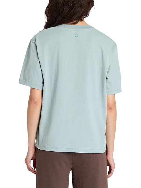LUSH COMFORT T-shirt en coton bleu argent&eacute; - T-shirt