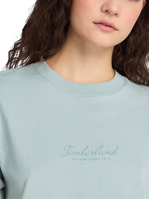 LUSH COMFORT T-shirt en coton bleu argent&eacute; - T-shirt