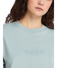 TIMBERLAND LUSH COMFORT T-shirt en coton bleu argent&eacute; - T-shirt - 5