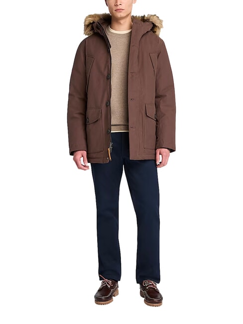 SCAR RIDGE veste &agrave; capuche Chocolat - Vestes pour hommes