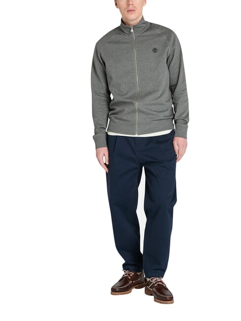 EXETER RIVER Sweat-shirt &agrave; fermeture &eacute;clair int&eacute;grale fonc&eacute; / gris / chin&eacute; - Pulls molletonn&eacute;s