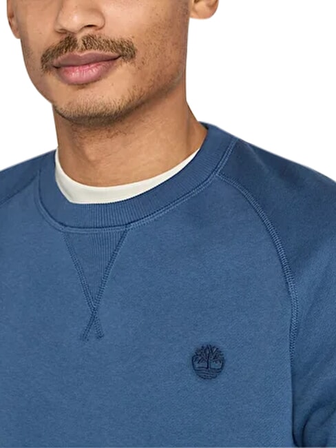 EXETER RIVER BASIC Sweat &agrave; col rond bleu argent&eacute; - Pulls molletonn&eacute;s