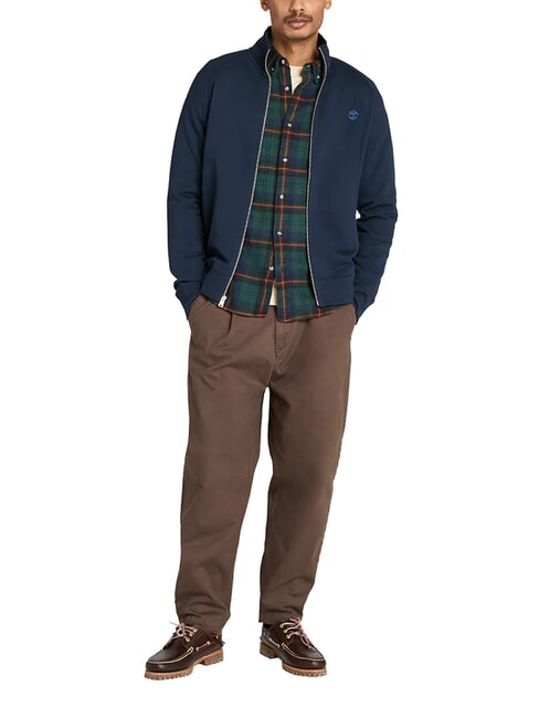 EXETER RIVER Sweat-shirt &agrave; fermeture &eacute;clair int&eacute;grale saphir noir - Pulls molletonn&eacute;s