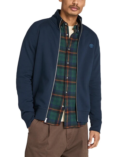 EXETER RIVER Sweat-shirt &agrave; fermeture &eacute;clair int&eacute;grale saphir noir - Pulls molletonn&eacute;s
