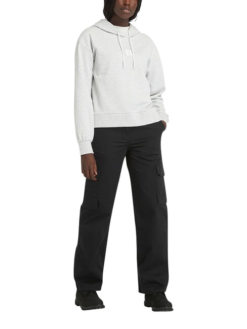 STACK LOGO Sweatshirt &agrave; capuche m&eacute;lange de gris clair - Sweat-shirts pour femmes
