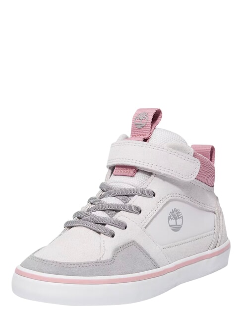 STONE JUMP MID Baskets en cuir mixte daim gris clair - Chaussures de b&eacute;b&eacute;