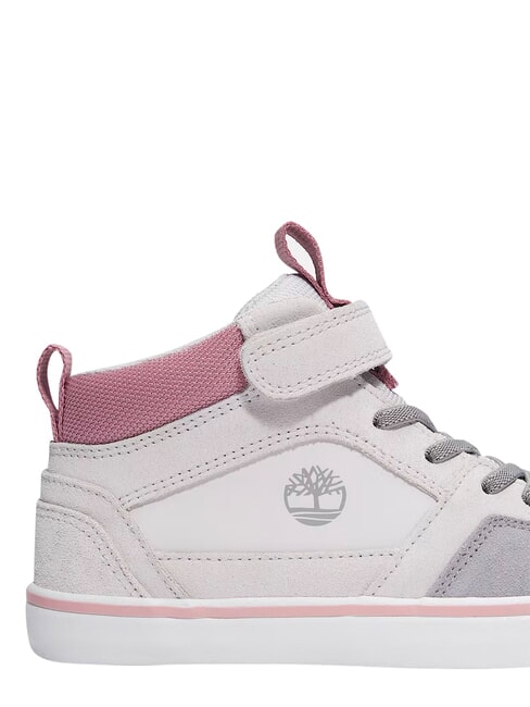 STONE JUMP MID Baskets en cuir mixte daim gris clair - Chaussures de b&eacute;b&eacute;