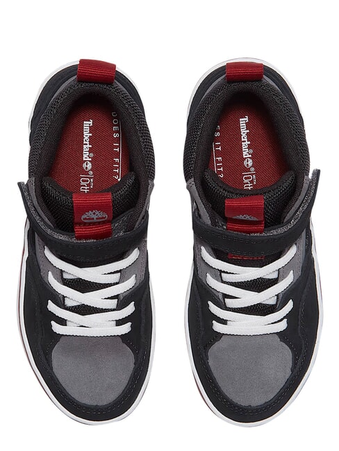 STONE JUMP MID Baskets en cuir mixte daim gris fonc&eacute; - Chaussures de b&eacute;b&eacute;